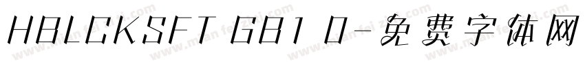 HBLCKSFT GB1 0字体转换